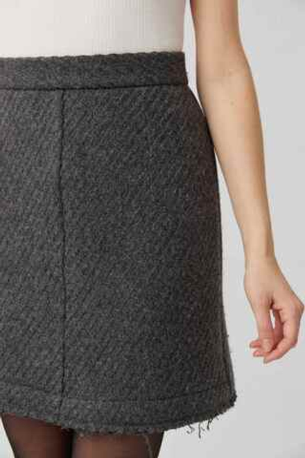 Мини-юбка из серой шерсти