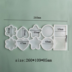 Силиконовая форма для леденцов «Погремушки микс 5 фигур»