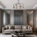 Потолочная люстра с хрусталем 10101/8 хром/прозрачный хрусталь Strotskis