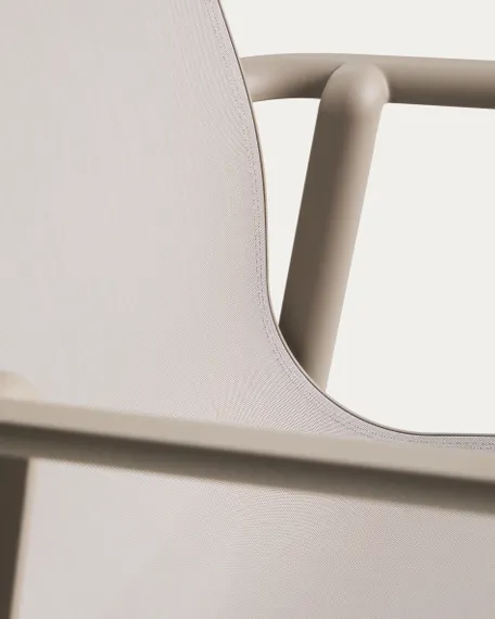 Уличный стул Canea из бежевого алюминия