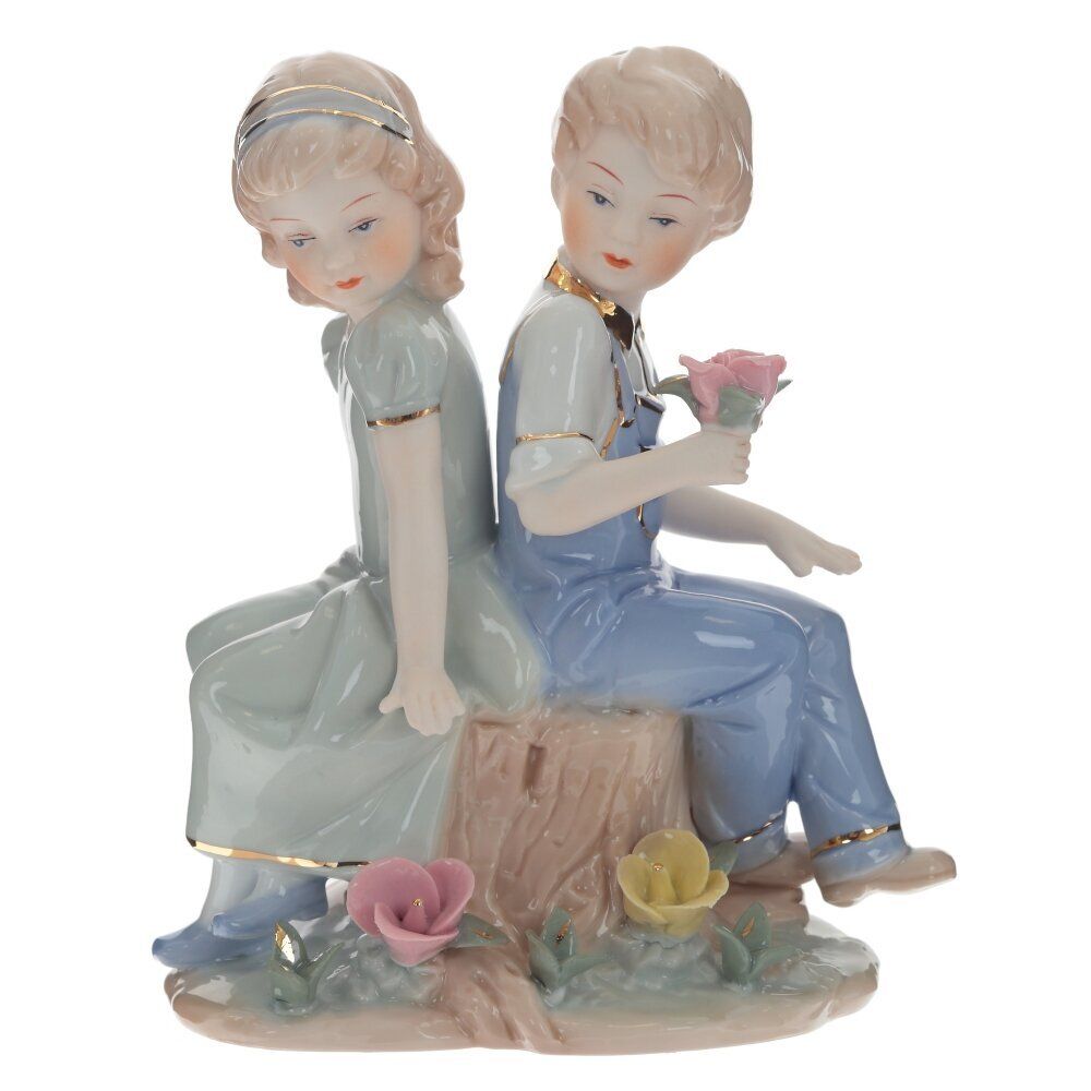 GAEM Фигурка декоративная "Мальчик и девочка", L14,5 W8 H17 см