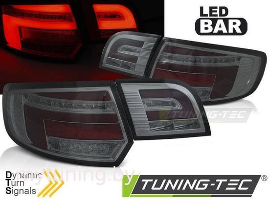 Фонари задние LED BAR RED SMOKE SEQ для AUDI A3 8P 5D 03-08