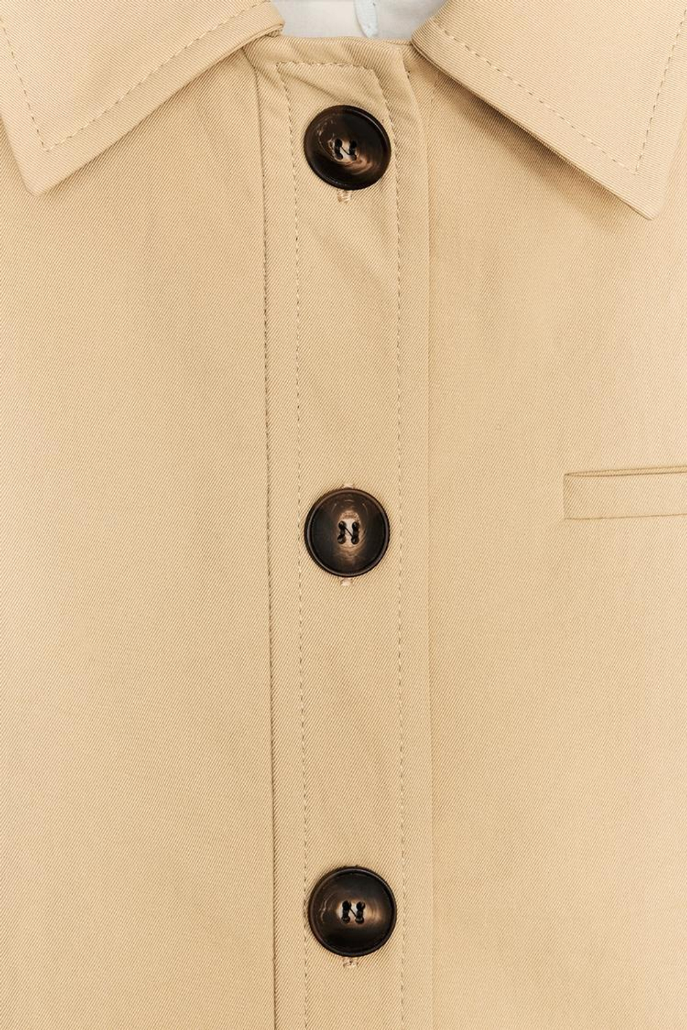 ZARA КОРОТКАЯ КУРТКА С ПОДПЛЕЧНИКАМИ, РЫЖЕВАТО-КОРИЧНЕВЫЙ