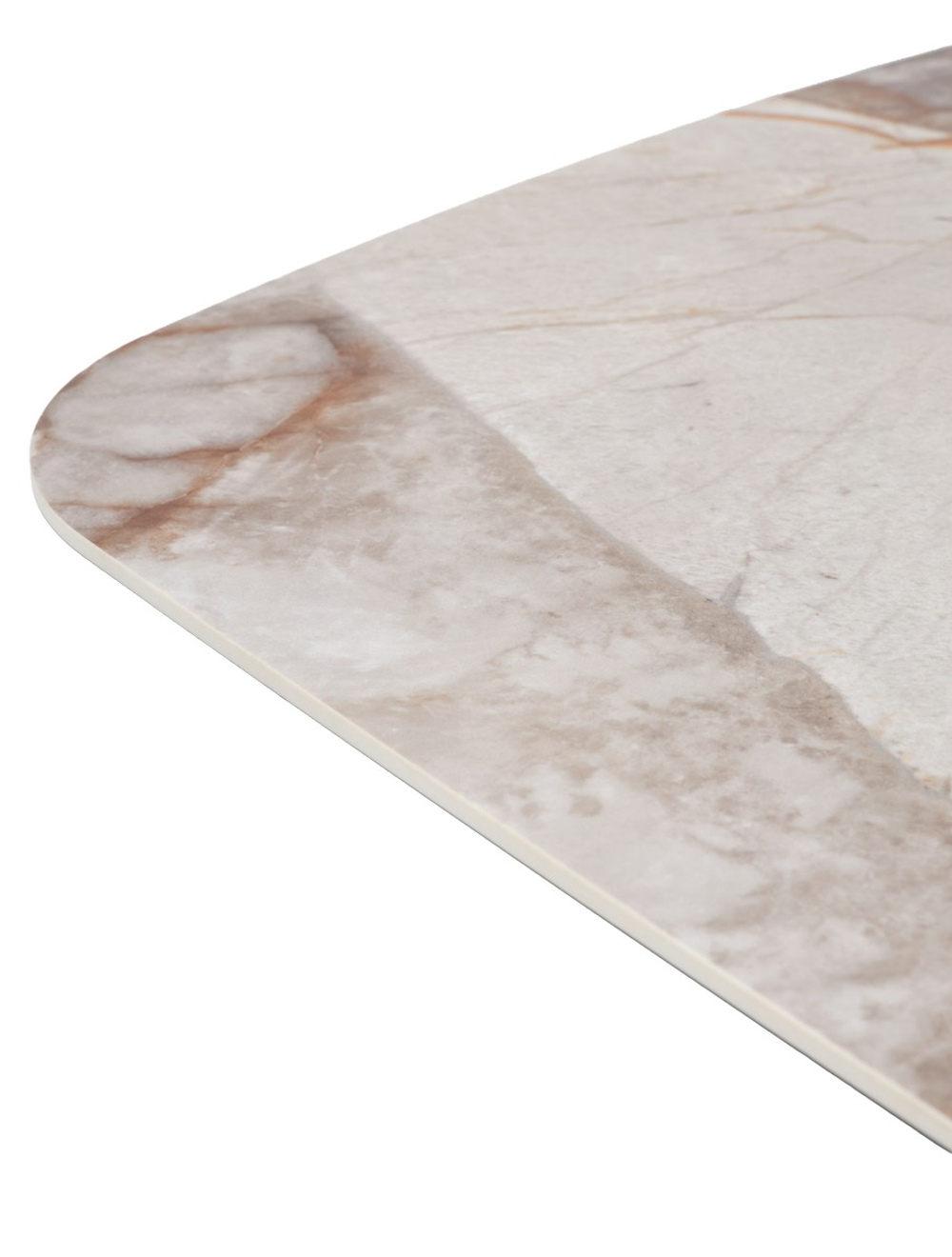 Стол IMBERT 180 GLOSS PATAGONIA, керамика на стекле/ брашированный каркас, цвет медный, ®DISAUR