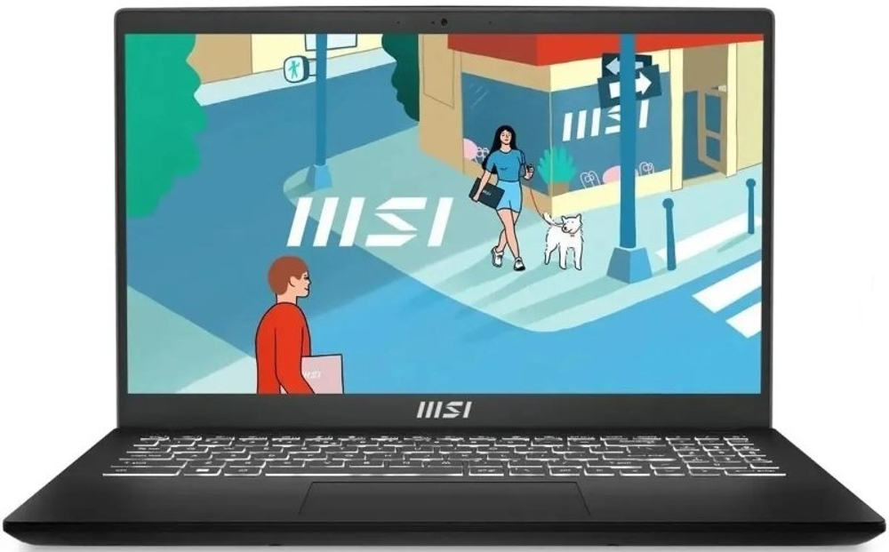 Ноутбук  MSI Modern 15H 15.6 ", Core i5, 16 Гб RAM, 512 Гб SSD, UHD Graphics, Черный