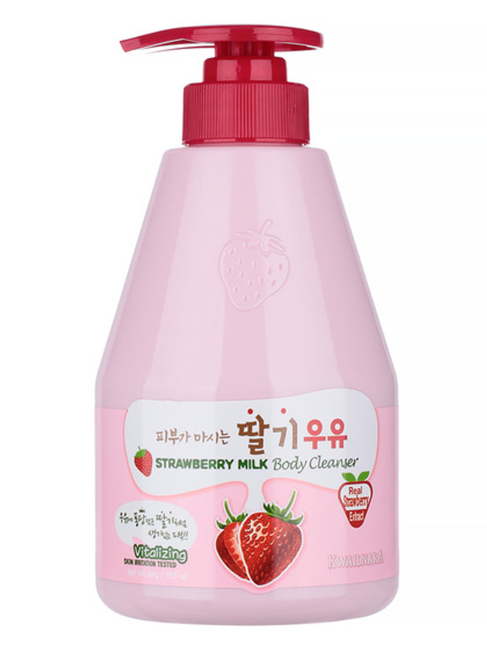 ВЛК Kwailnara MB S Гель для душа с ароматом клубничного молока Kwailnara Strawberry Milk Body Cleanser 560гр