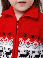 Кофта вязаная на молнии "Северное сияние"