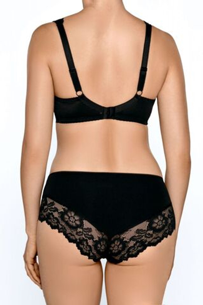 Трусики-шорты Telimena с привлекательной кружевной окантовкой (Размер: M) (Цвет: черный)