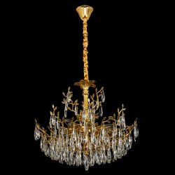 Citilux RITZ CL310082 Люстра хрустальная подвесная Золото