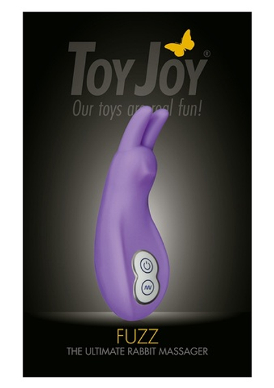 Сиреневый вибромассажер-заяц FUZZ THE ULTIMATE RABBIT - 12 см.
