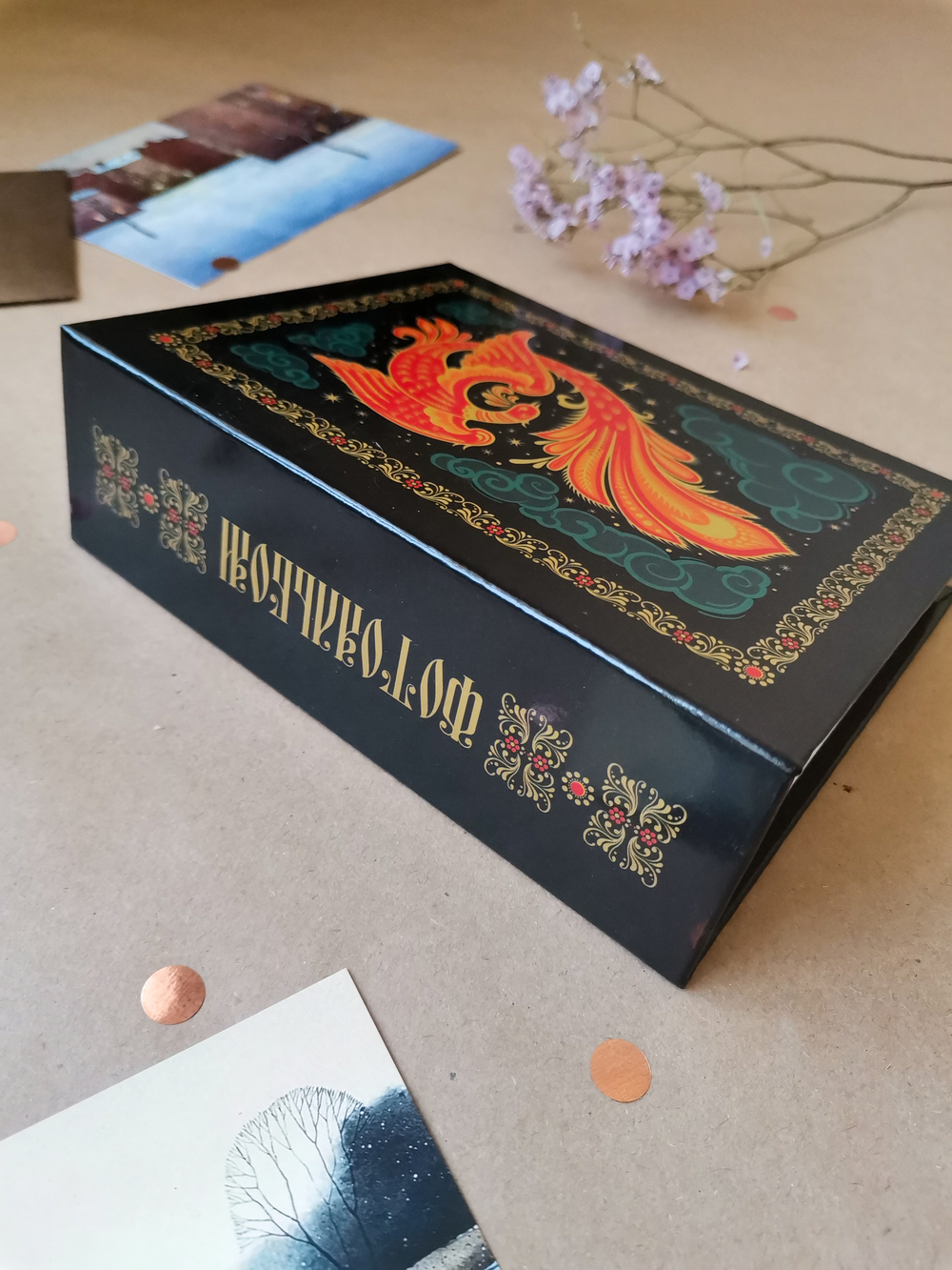 Фотоальбом на 100 фото 10х15 см, пластик. листы Russian souvenir Жар-птица