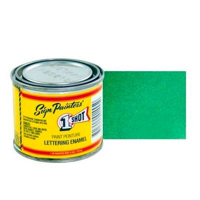 943-P Эмаль для пинстрайпинга 1 Shot Перламутровый лиственно-зелёный (Process green), 236 мл