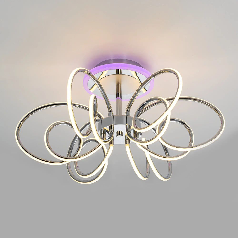 Citilux SALMA SMART CL224A161 RGB LED Умная люстра Хром