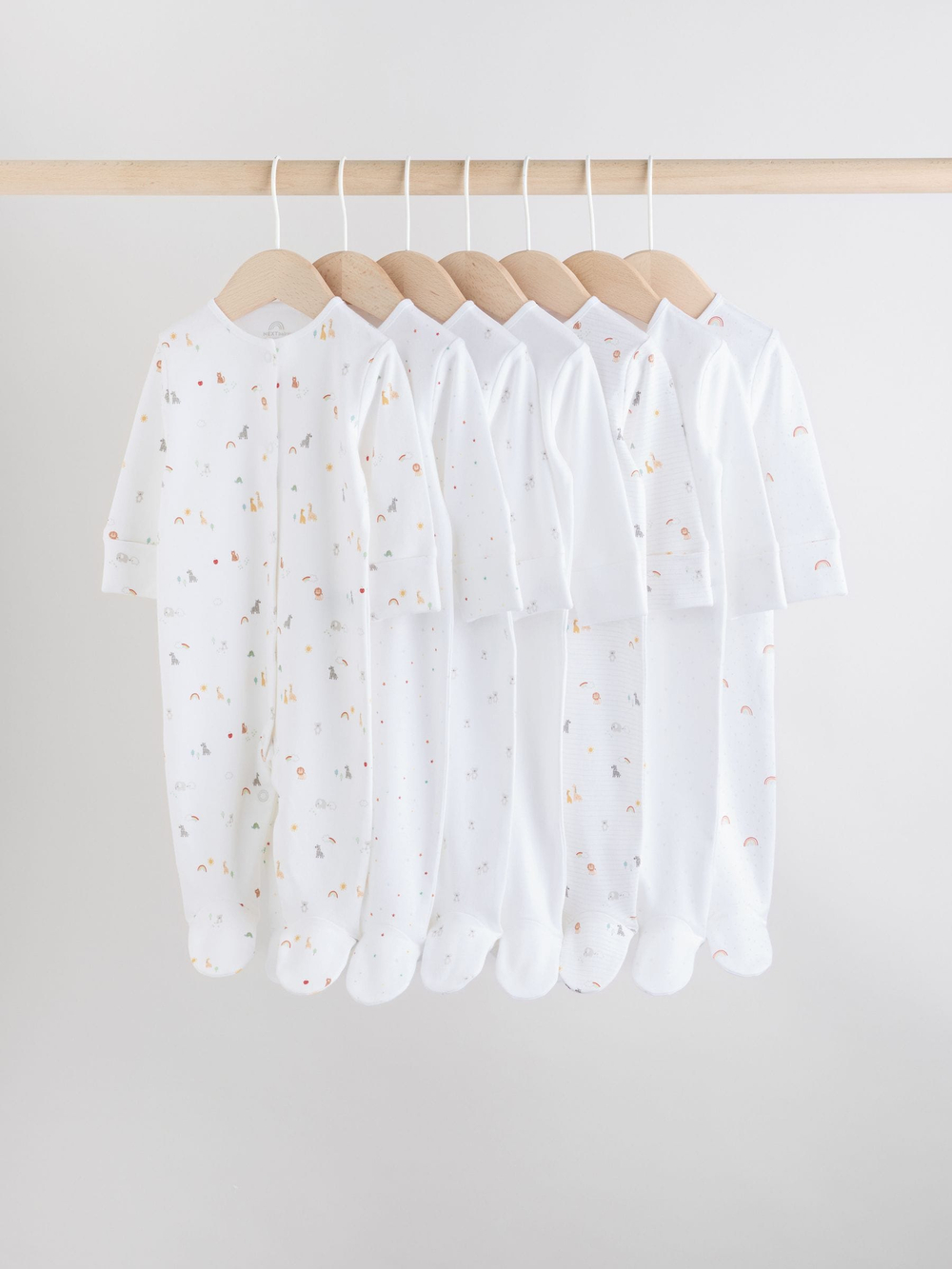 Комбинезон / Cлип для малышей Next AW3-256, 7 шт., Белый