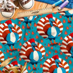 Ткань Ниагара Софт экзотические павлины