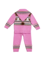 Костюм вязаный для малышей для новорожденных "Мишки"