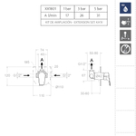 Встраиваемый смеситель для душа на 1 выход URBAN CHIC 211801SNC никель
