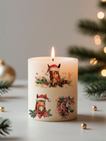 Трансфер переводной - декаль для свечей и гипса новый год 026