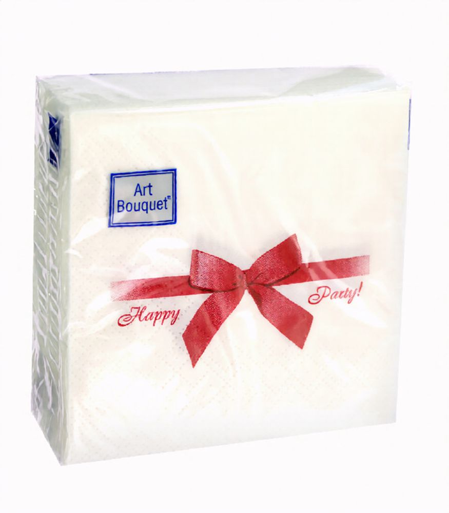 Салфетка бумажная DESNA BOUQUET 20*20 см, 2-сл, упак. 30 листов ПОДАРОК БОРДОВЫЙ