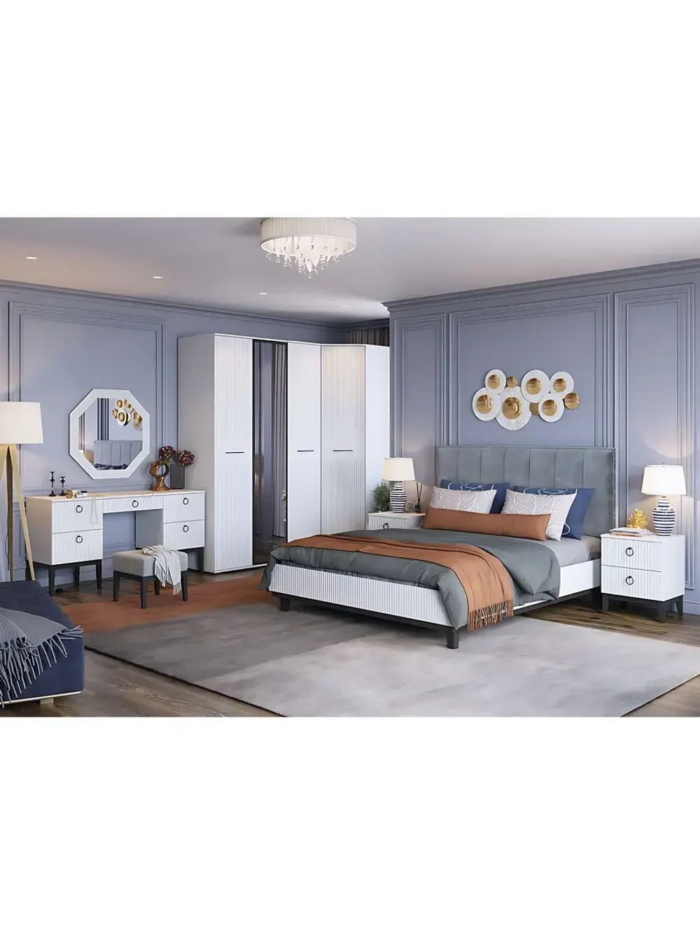 Кровать двухспальная 160х200 см Шарлиз