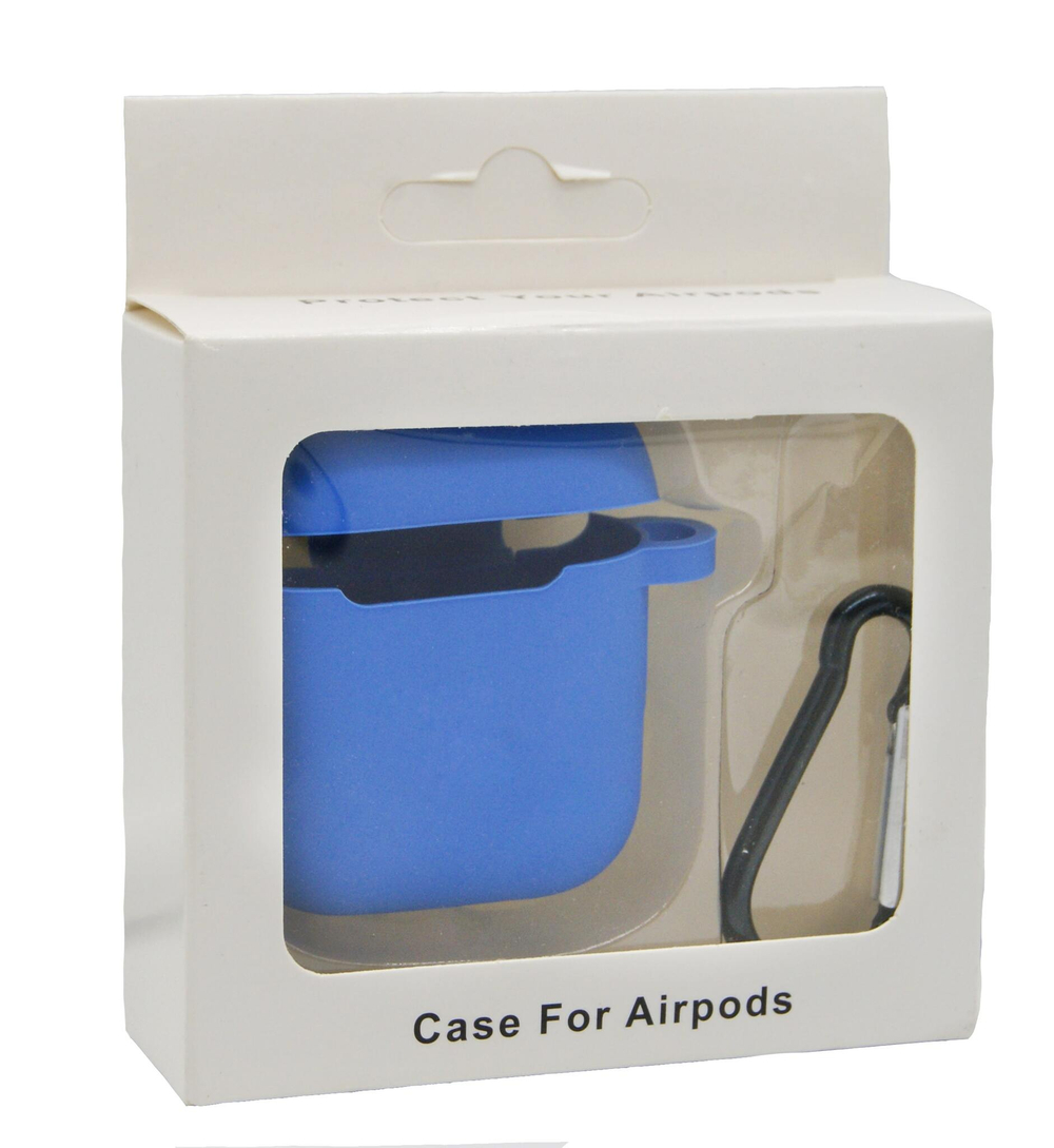 Чехол для AirPods/AirPods 2 APL (Lake Blue) с LOGO