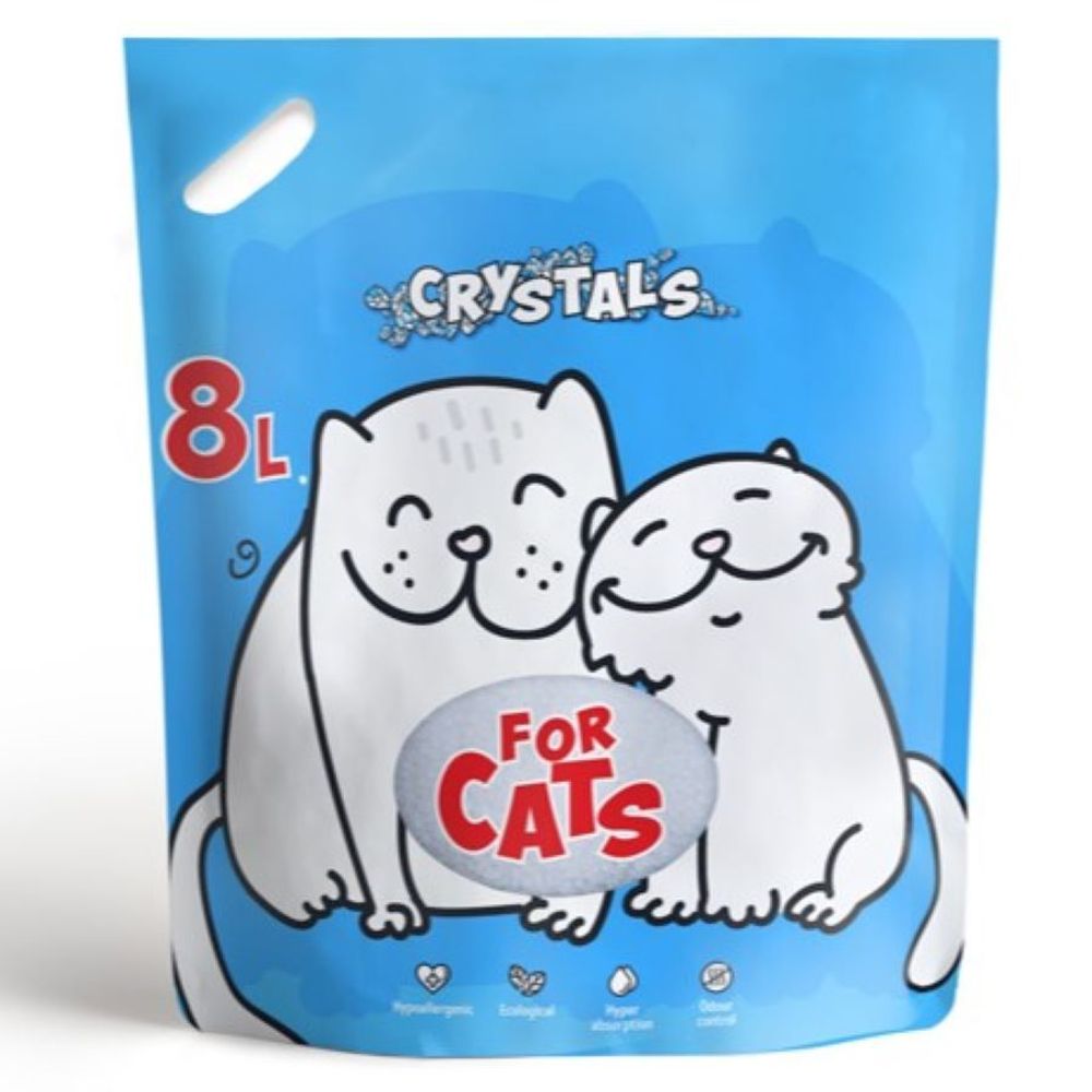 Наполнитель FOR CATS силикагелевый, без аромата - 8 л