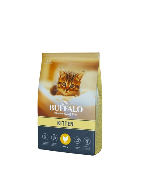 Сухой корм Mr. Buffalo Kitten для котят, курица, 400 г