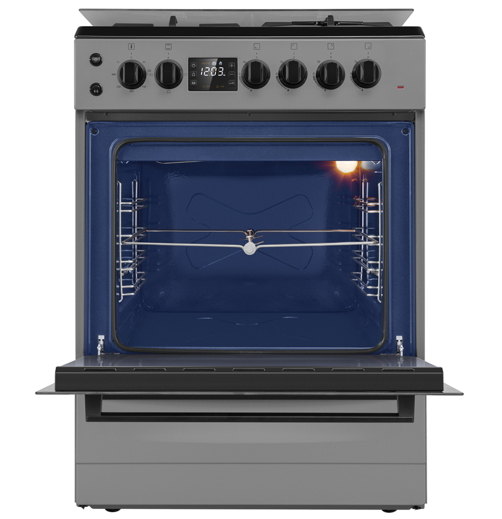 Газовая плита с электрической духовкой MAUNFELD MGC60ECGR05