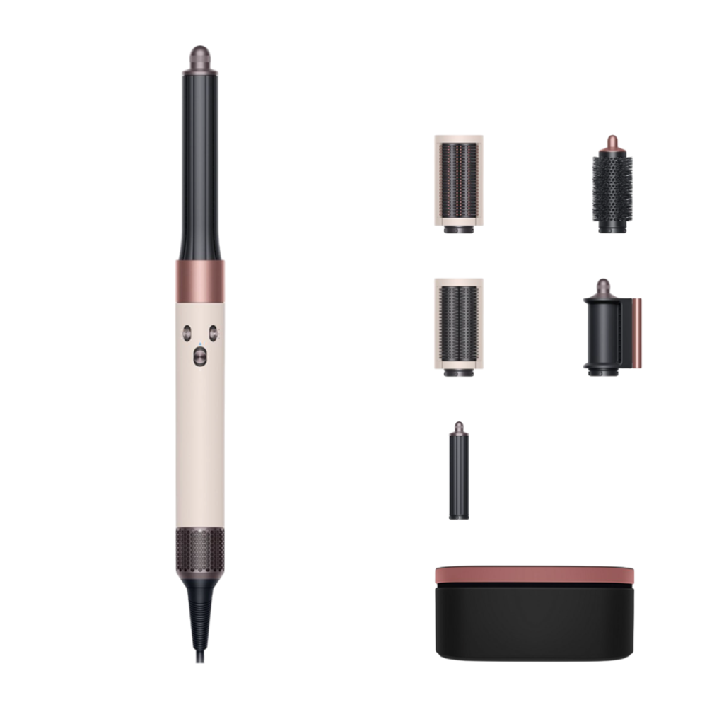 Стайлер Dyson HS05 Hairstyler Airwrap Complete Long (Ceramic Pink/Rose Gold) (2022) Мультистайлер цвета «розовая керамика/розовое золото». Подходит для прямых и волнистых волос любой длины