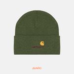  Шапка Carhartt WIP American Script Beanie  артикул:I034235_tarragon - купить в магазине Дайс