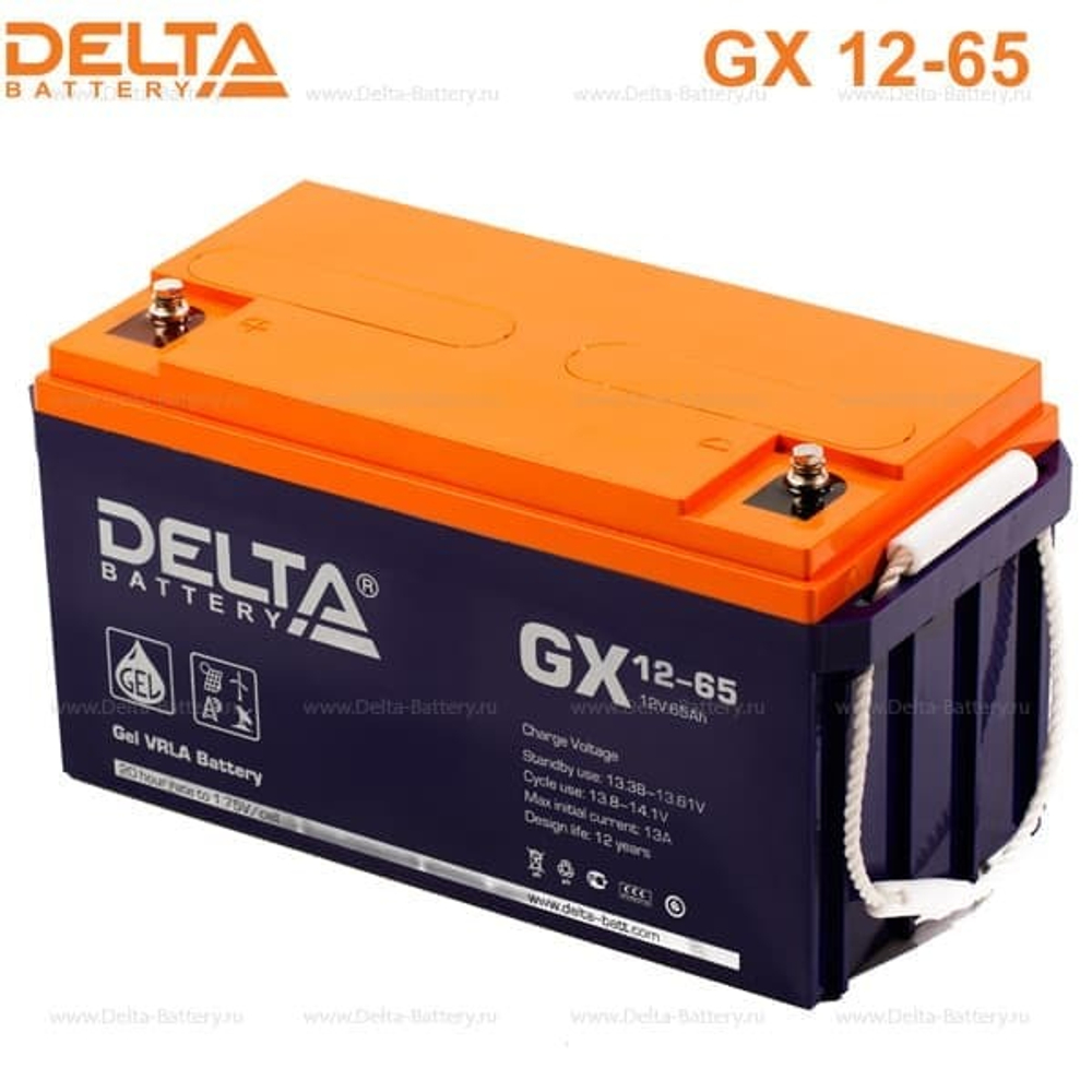 Аккумуляторная батарея Delta GX 12-65 (12V / 65Ah)