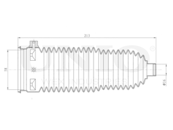 Пыльник рулевой рейки UNIO DUC-20026