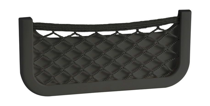 Накладной карман с сеткой 250x115x30 мм, черный