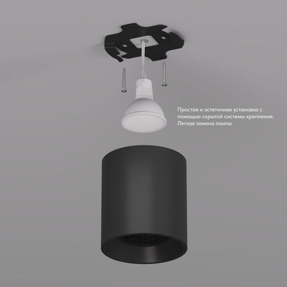 Накладной светильник Denkirs Rodvig DK3090-BK
