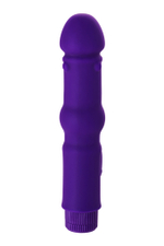 Вибратор с клиторальным стимулятором A-toys фиолетовый 18 см