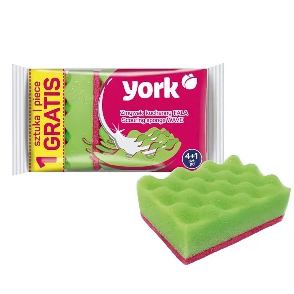 Губки YORK 5 шт. ВОЛНА