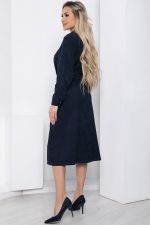 Платье вельветовое "Чувство стиля" (синее) П8585 LT Collection