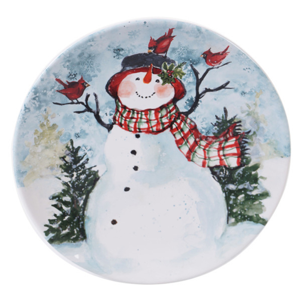 Тарелка обеденная Certified Int. Снеговик 28см