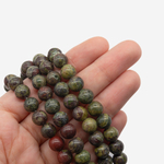 Эпидот (яшма "Кровь дракона") натуральный, шар 8,2мм