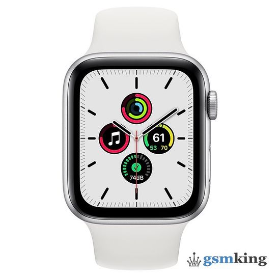 Apple Watch SE 2020 GPS 44mm Aluminum Case with Sport Band White MYDQ2RU/A