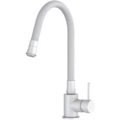 Смеситель для кухни, Frap, гибк излив, с картриджем, бел, F40994-8