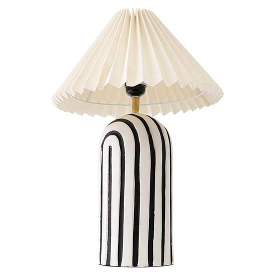 Светильник настольный stripel, D30х44 см, черный/белый