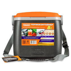 Изотермический контейнер (термобокс) Biostal (8 л.) с наплечным ремнем