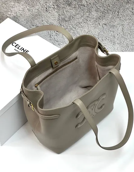 Сумка Celine MEDIUM CABAS ANAÏS CUIR TRIOMPHE Бежевая