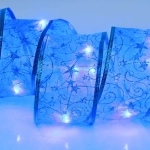 Гирлянда для дома ЛЕНТА ДЕКОРАТИВНАЯ «Волшебство» 2,0 м, 6 см, 20 ламп LED (на батарейках), Синий (подсветка синий)