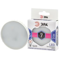 Лампочка светодиодная ЭРА STD LED GX-7W-860-GX53 GX53 7Вт таблетка холодный дневной свет | Лампы cветодиодные Плоские (GX)