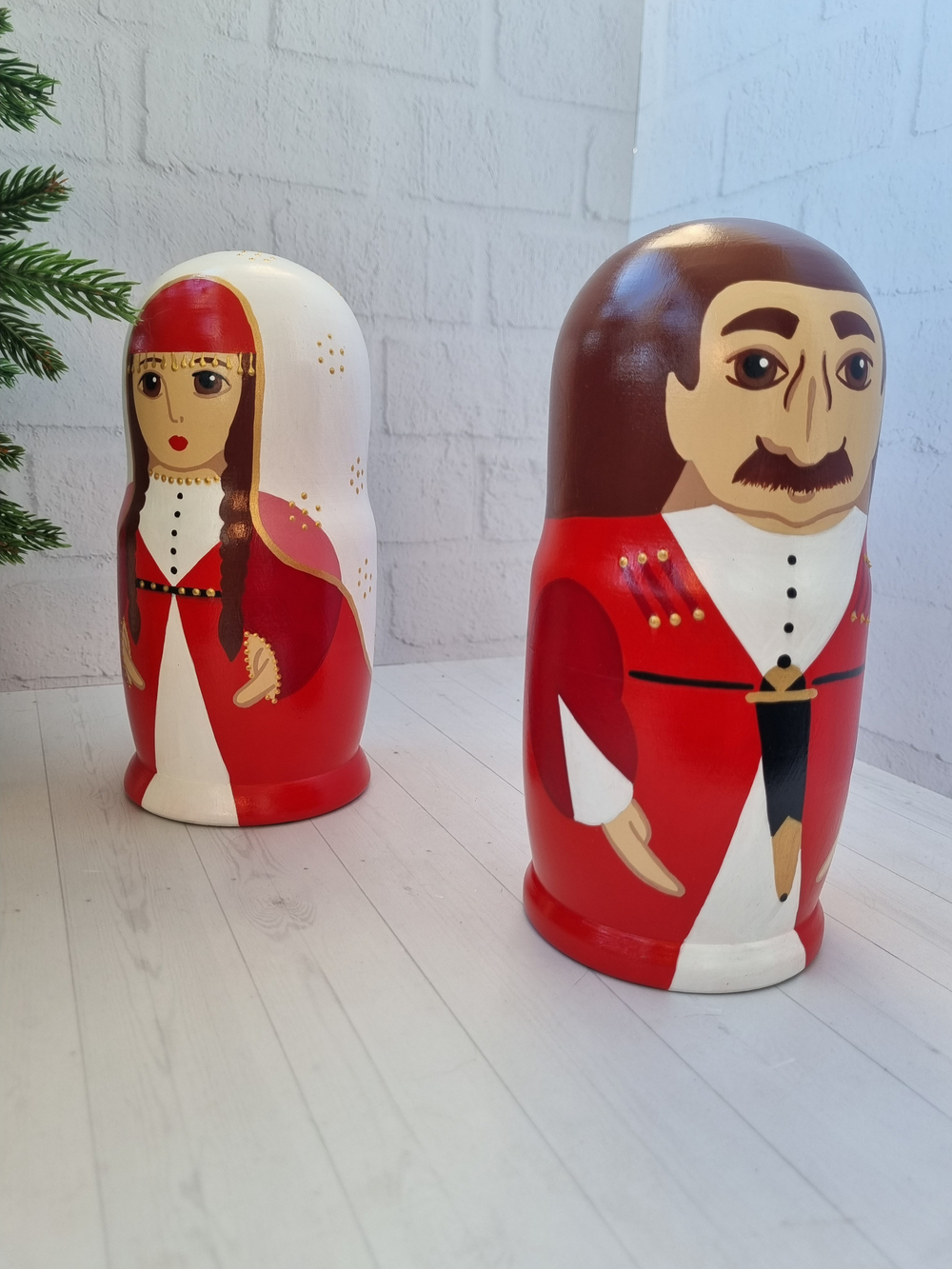 Матрёшки "Грузинская пара" 2шт 18см