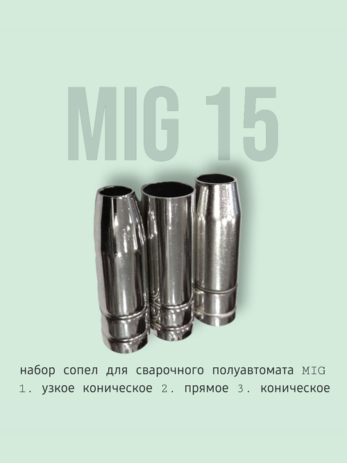 Комплект сопел MIG 15 (3 шт)