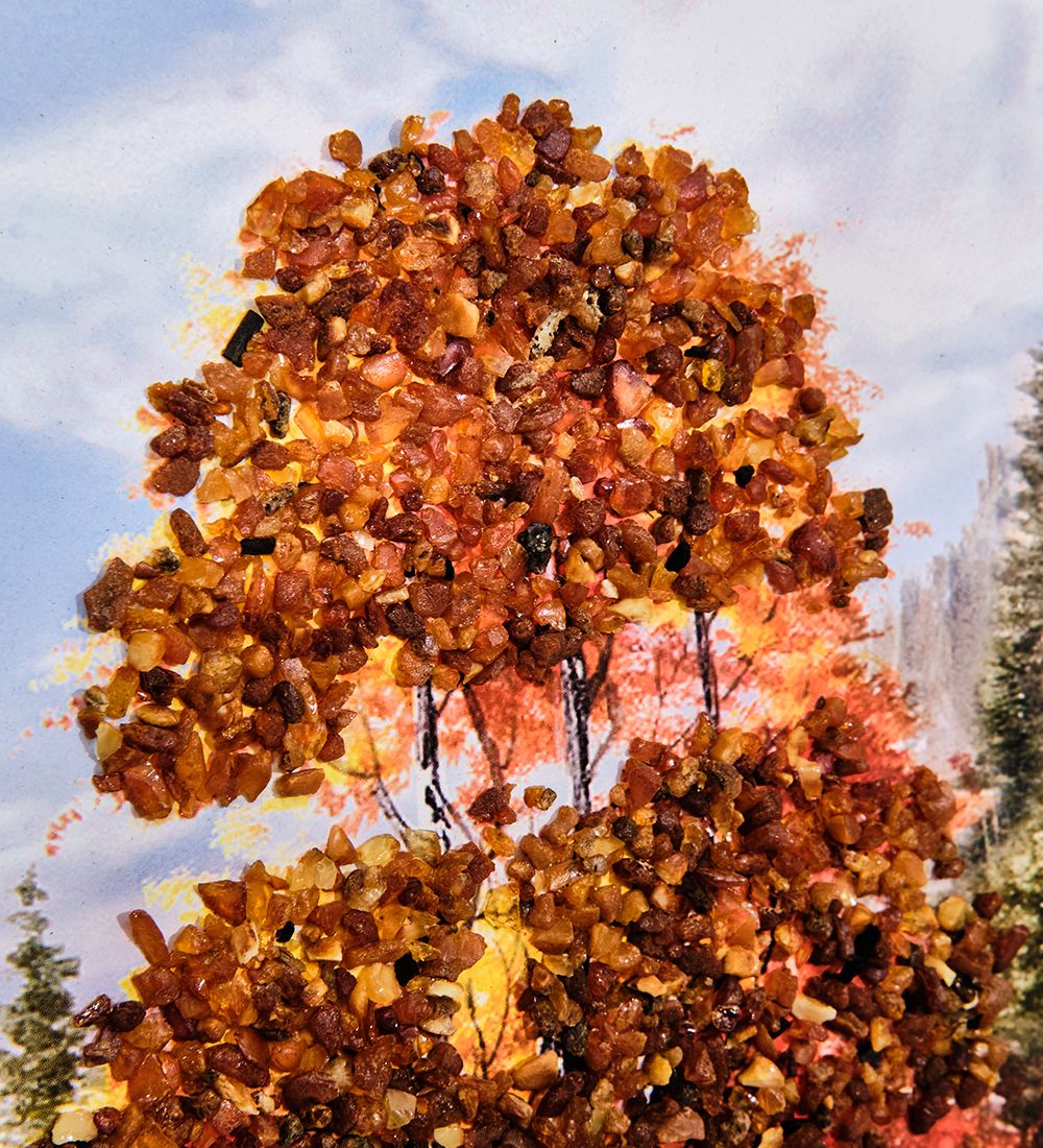 AMB-11/11 Картина «Красота природы» (с янтарной крошкой) 50х80см