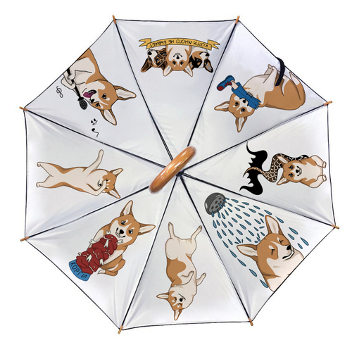 Зонт "Веселые Корги"